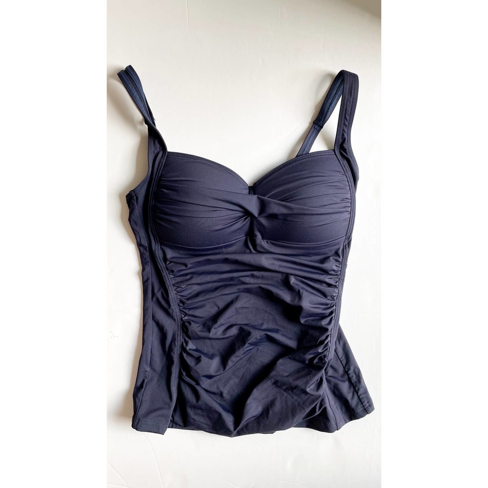 Sea Level Essentials Twist Front Tankini Night Sky - Picture 4 of 7